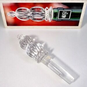 Vintage Mikasa Monterey Crystal Bottle Stopper Austria Cut Glass Wine Barware‎
